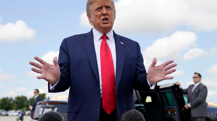 Trump: Media 'disgracing themselves,' obvious Biden reading answers off teleprompter