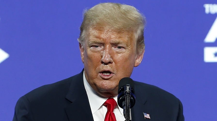 Trump doubles down on law enforcement agenda during student rally, vows jail for 'anarchists' toppling statues