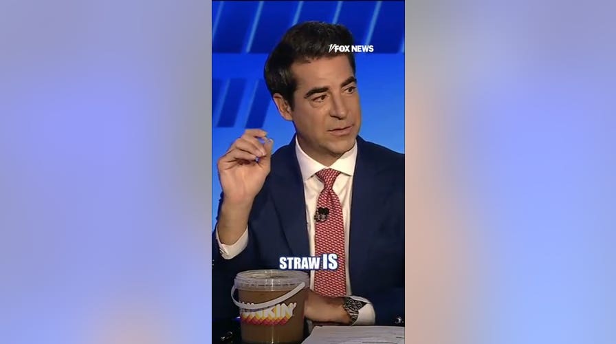 Jesse Watters tries Dunkin’s massive bucket of coffee