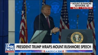 Trump celebrates American freedom during Mount Rushmore speech