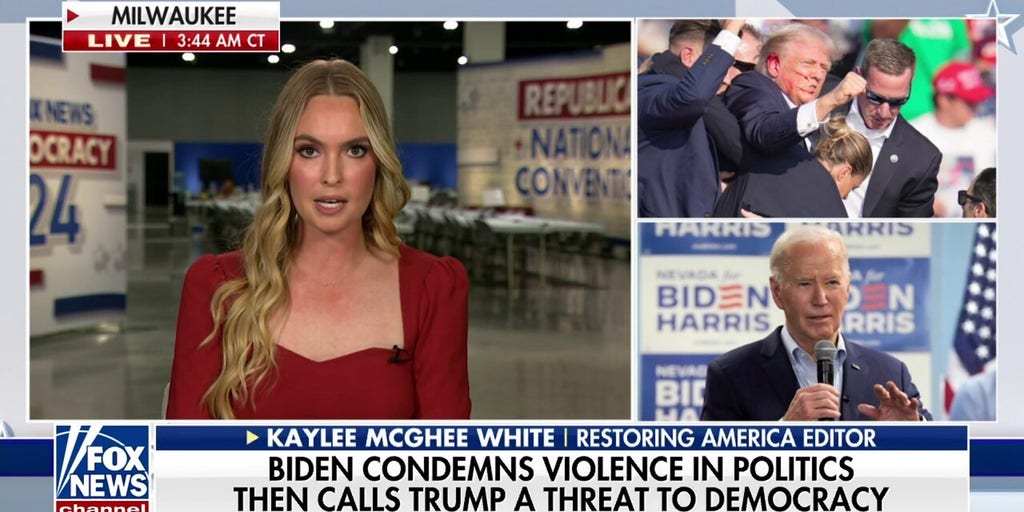 Biden condemns violence in politics, calls Trump a threat of democracy