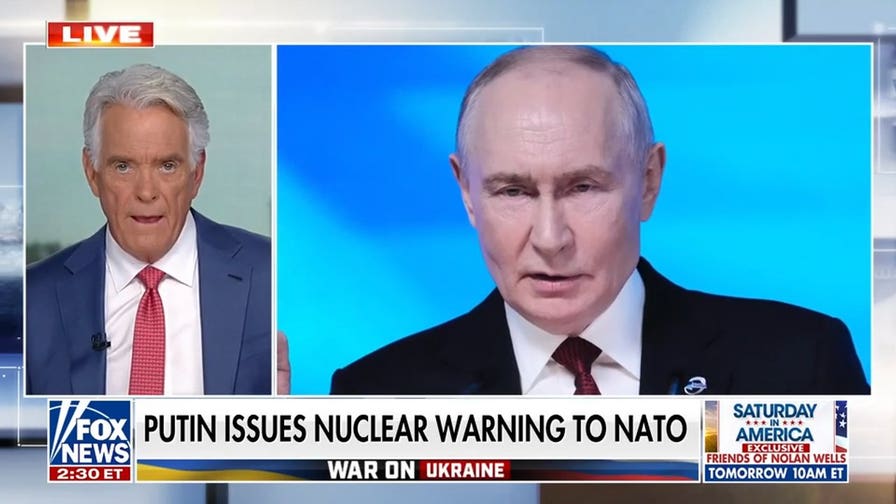 Putin issues nuclear warning to NATO over Ukraine weapons