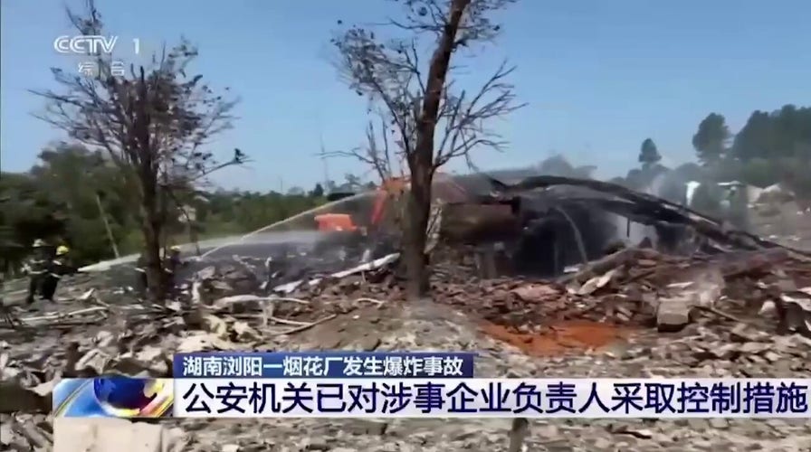 Video captures devastating aftermath of China fireworks factory explosion
