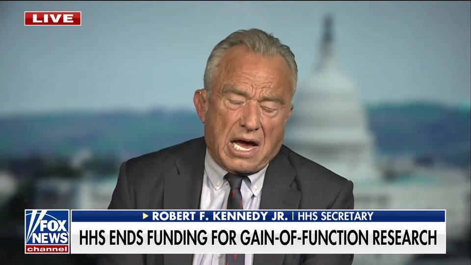 RFK Jr. declares HHS is ending funding for gain-of-function research