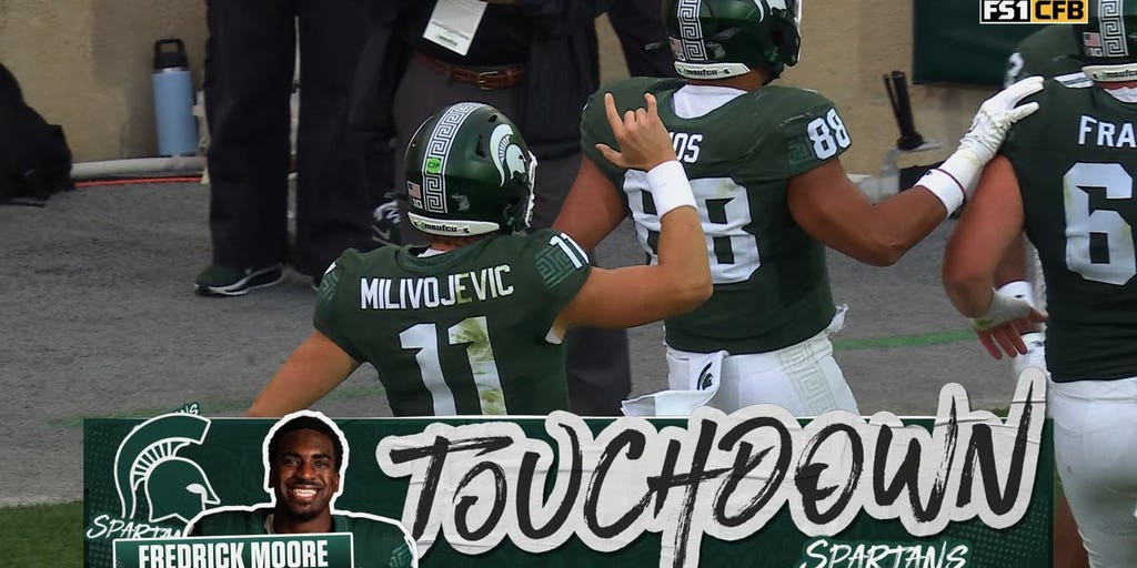 Alessio Milivojevic finds Fredrick Moore for 24-yd TD cutting Michigan State's deficit vs Illinois