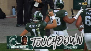 Alessio Milivojevic finds Fredrick Moore for 24-yd TD cutting Michigan State's deficit vs Illinois
