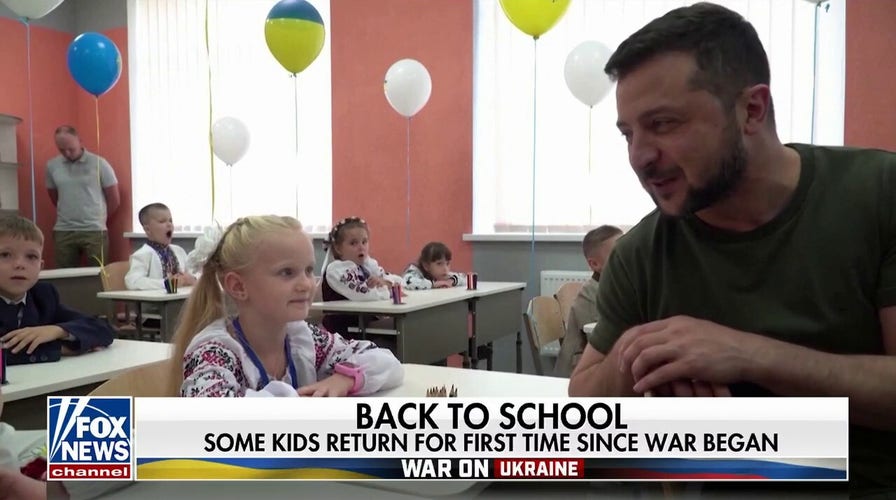 Ukrainian kids return to school