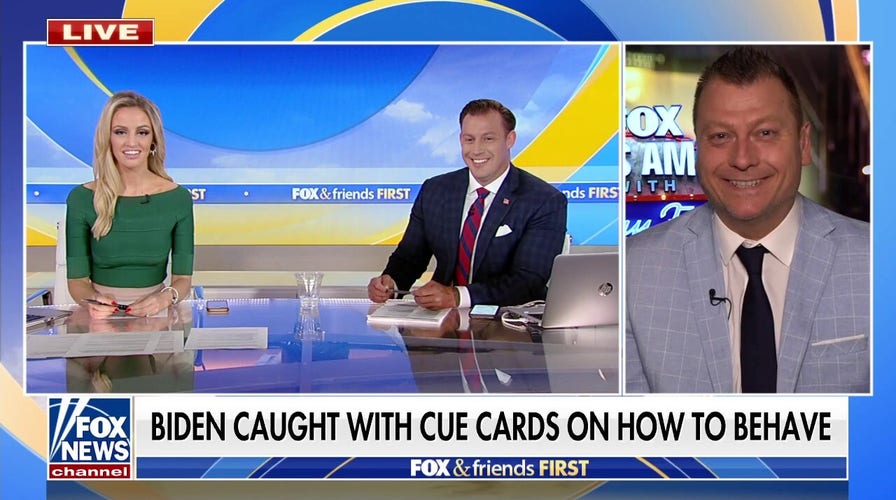 Failla roasts Biden over cue cards on how to act during public events