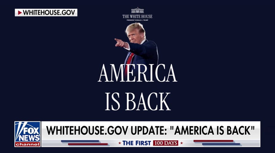 White House website debuts new look after Trump inauguration: 'America is back'
