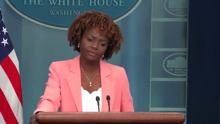 Karine Jean-Pierre: The president takes an 'unprecedented' amount of shouted questions