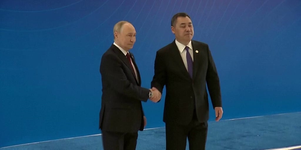 Putin arrives for meeting in Kyrgyzstan