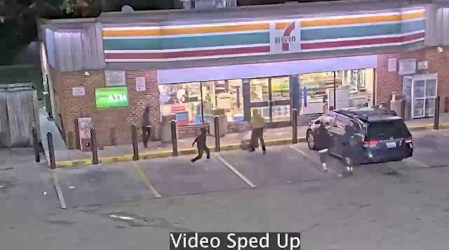 WATCH: Video shows six suspects beat an elderly man to the ground outside gas station