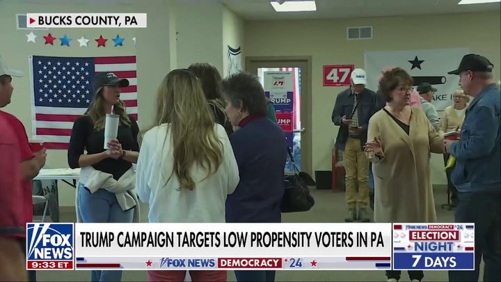 La campaña de Trump se despliega en el mayor condado indeciso de Pensilvania