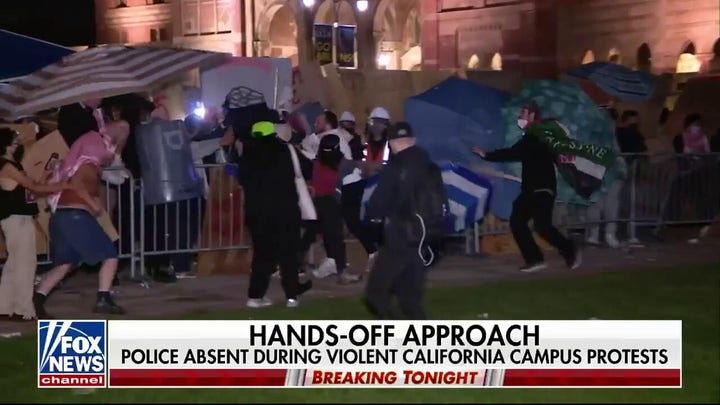 UCLA chancellor says school saw an utterly unacceptable night of violent protests