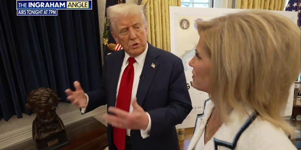 Trump proudly displays the Declaration of Independence