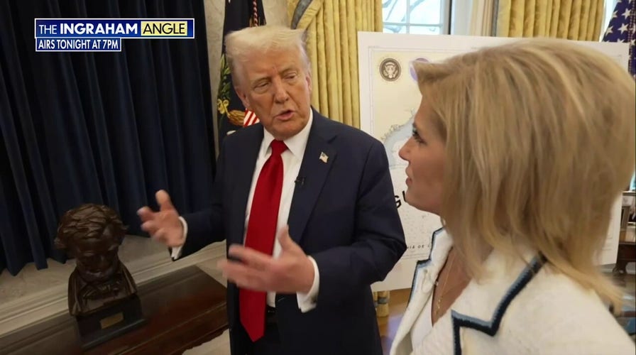 Trump proudly displays the Declaration of Independence
