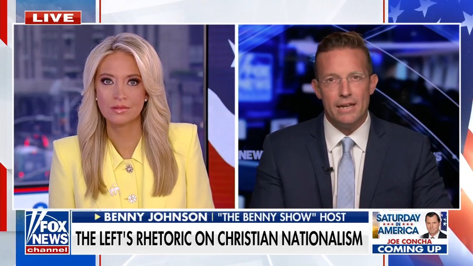 Benny Johnson discusses the left's rhetoric on Christian nationalism