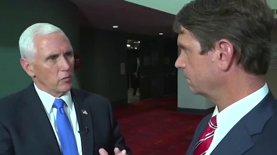 Pence, Republicans make case for re-electing Trump