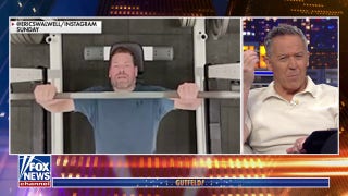 ‘Socially inept dork’ Eric Swalwell challenges Gutfeld to a bench press battle