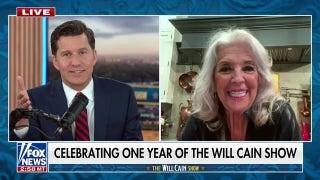Paula Deen celebrates the anniversary of 'The Will Cain Show'