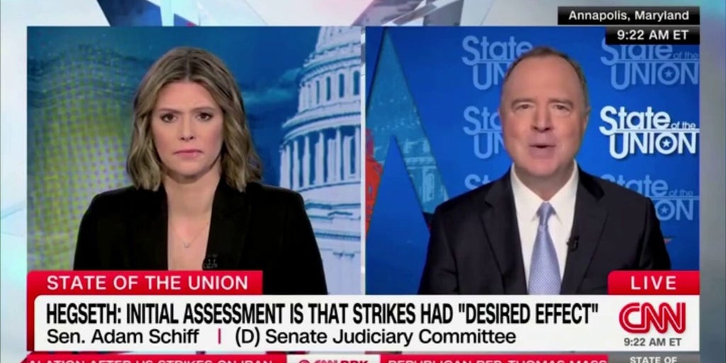 Sen. Schiff says only positive of Iran strikes is that it sets back nuclear program, criticizes Trump's decision