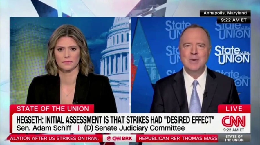 Sen. Schiff says the only positive of the Iran strikes is that it sets back the nuclear program, criticizes Trump's decision.