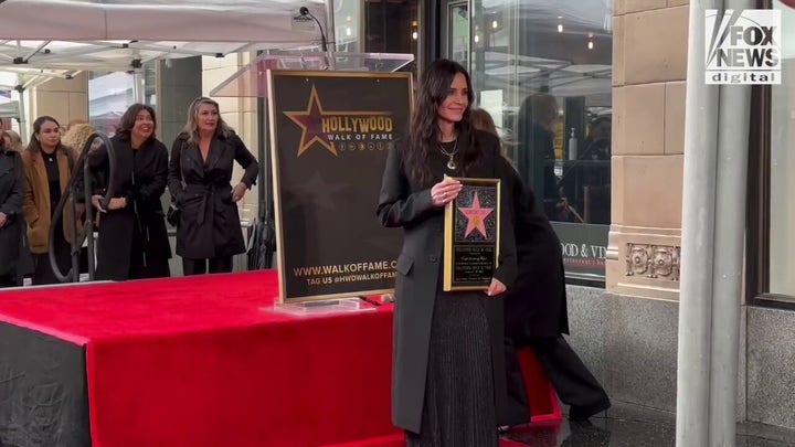 Courteney Cox celebrates getting her star on the Walk of Fame