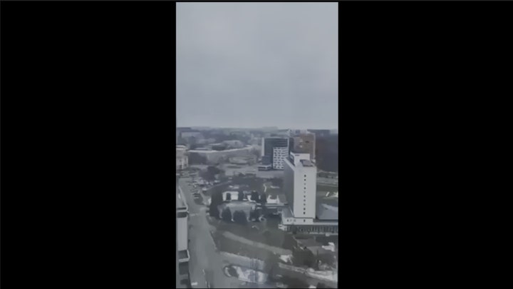 Russian rockets strike buildings in Kharkiv, Ukraine