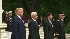 Trump visits Arlington cemetery, Fort McHenry for Memorial Day as Baltimore mayor criticizes trip