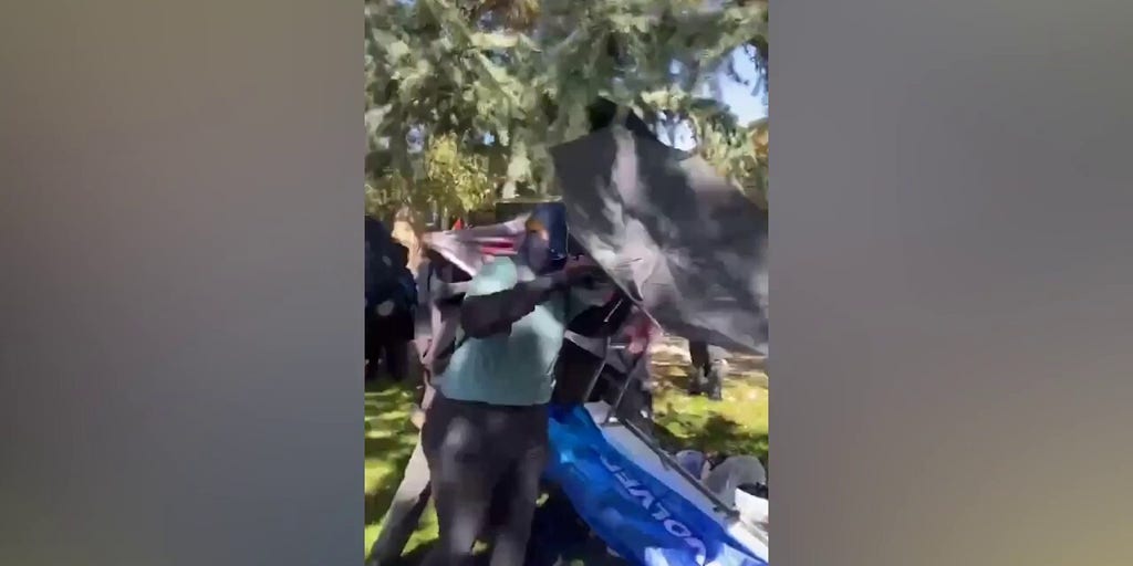 Protesters violently disrupt conservative student event at California university