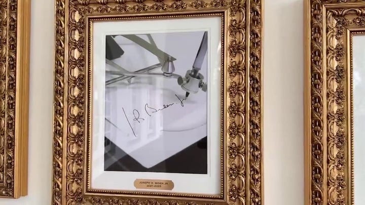 White House video shows Biden's portrait replaced by autopen