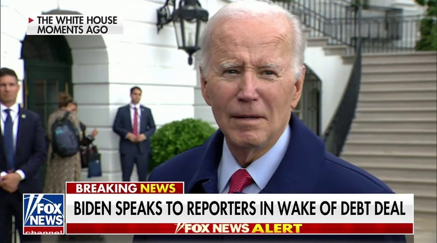 Biden addresses debt deal with reporters: ‘No reason it shouldn’t get done by the 5th’