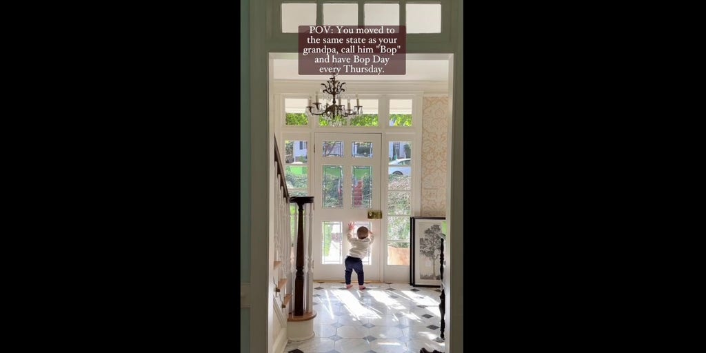 North Carolina toddler rushes to greet his grandfather for weekly playdate
