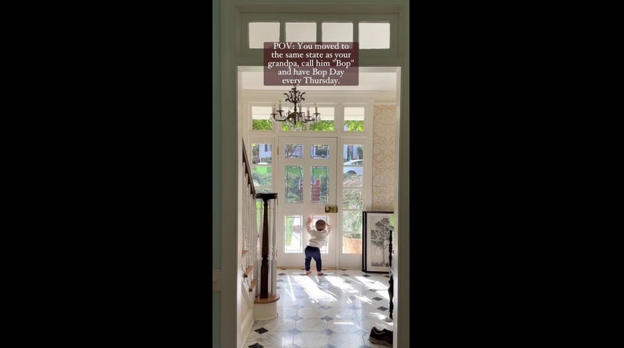 North Carolina toddler rushes to greet his grandfather for weekly playdate