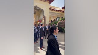 MASSIVE elephant greets Marco Rubio ahead of India meeting
