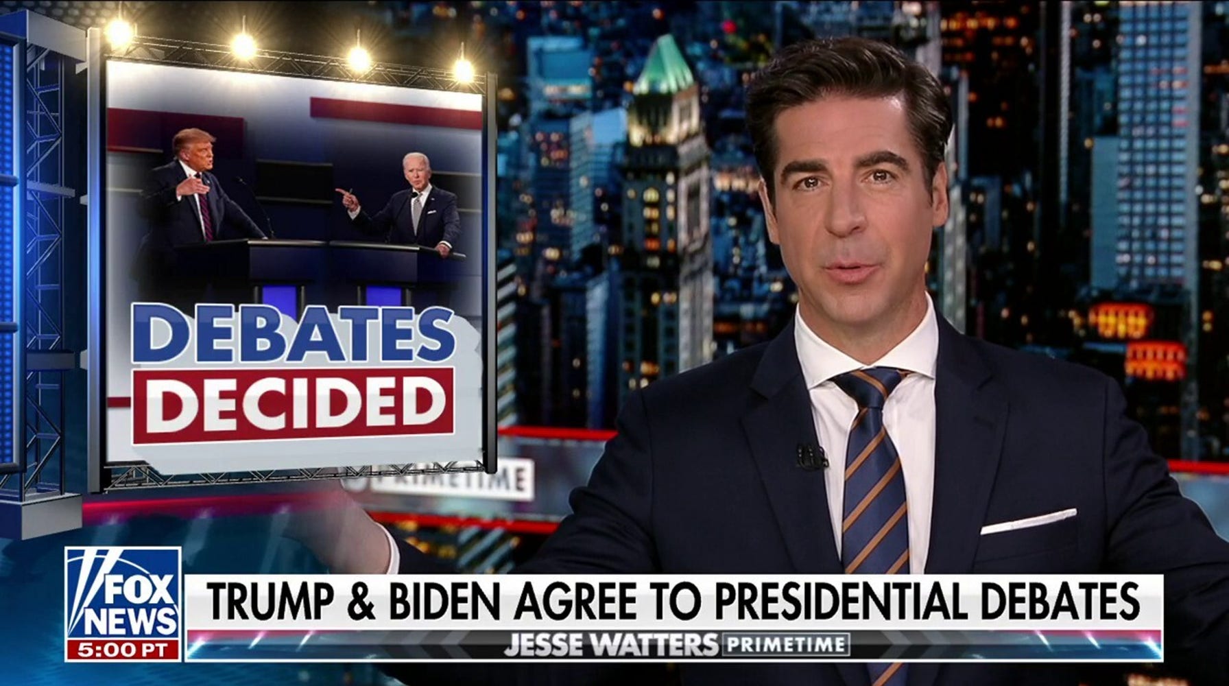 JESSE WATTERS: Biden has a list of debate demands longer than a spending bill