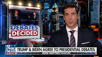 JESSE WATTERS: Biden has a list of debate demands longer than a spending bill