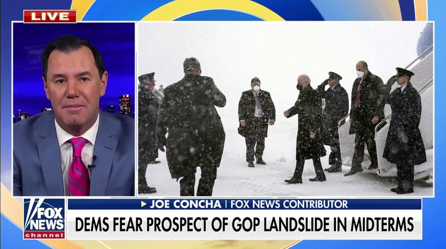 Joe Concha predicts Biden's biggest issue in 2022 is COVID-19 as approval rating slips