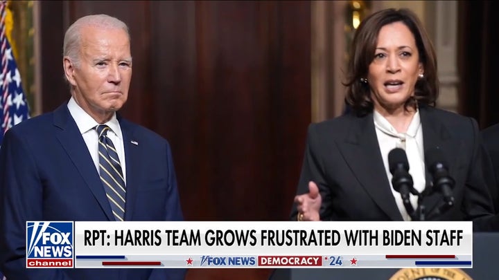 Tensions reportedly rising between Biden, Harris camps