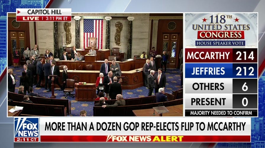 McCarthy flips over a dozen GOP holdouts in House speaker bid