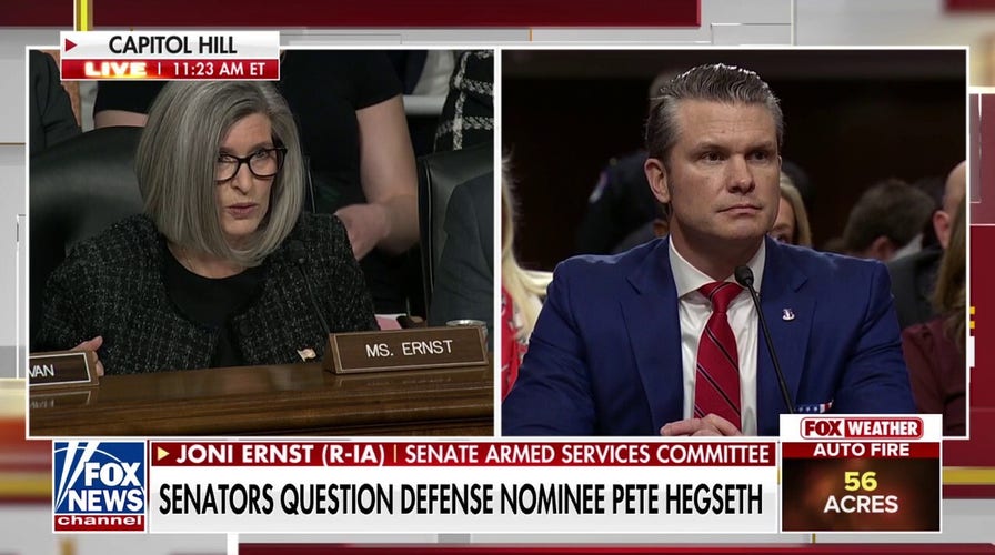 Sen. Ernst presses Hegseth on her top 3 issues surround the military.