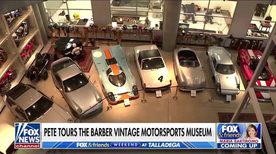 Pete Hegseth tours Barber Vintage Motorsports Museum 