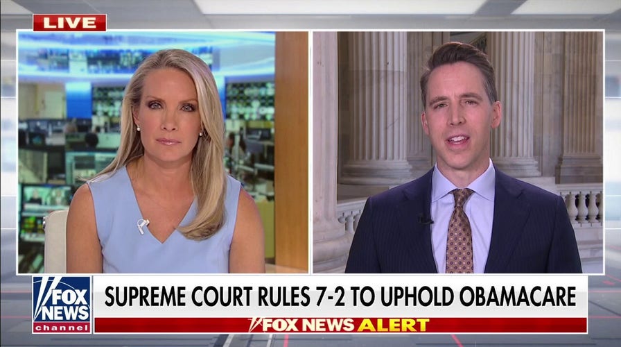 Sen. Josh Hawley on SCOTUS upholding Obamacare: 'I'm not surprised'