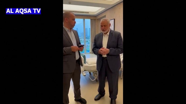 Hamas leader learns of sons' deaths in airstrike, video claims