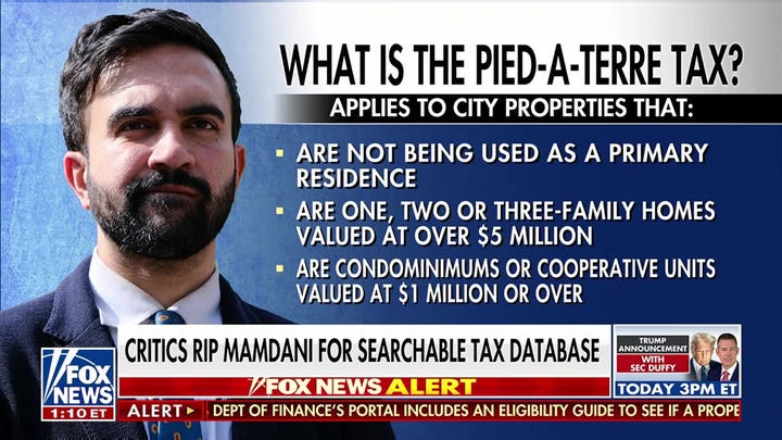 Critics rip Mamdani for searchable ‘Pied-à-Terre’ tax database