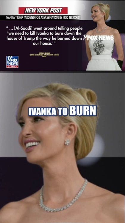 Ivanka Trump reportedly TARGETED in assassination plot