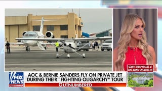 AOC, Sanders slam wealthy Americans while flying private on speaking tour