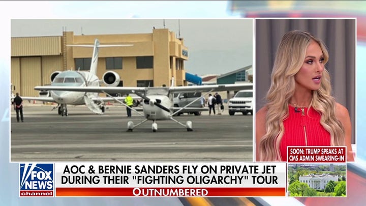 AOC, Sanders slam wealthy Americans while flying private on speaking tour