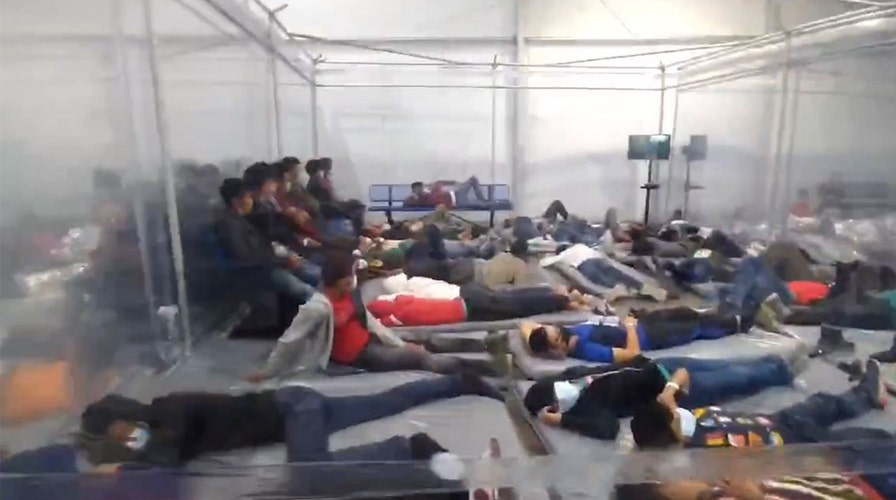 Video shows crowded conditions in Texas migrant center