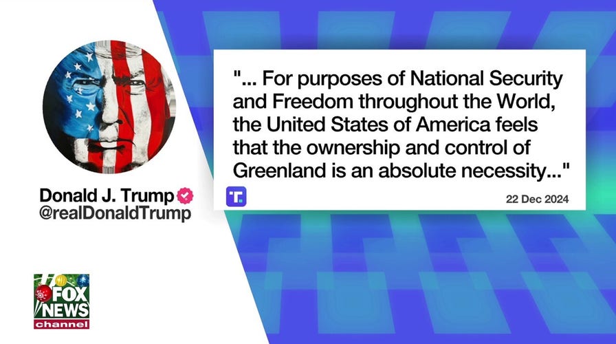 Trump dice que la propiedad de Groenlandia es "absolutamente necesaria" para la seguridad nacional